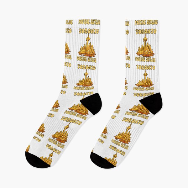 Item preview, Toronto Poutine Skyline CN Tower – Funny Canadian Food City Illustration designed and sold by Globalcitytees.