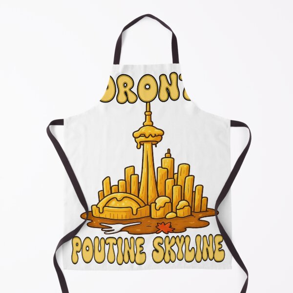 Item preview, Toronto Poutine Skyline CN Tower – Funny Canadian Food City Illustration designed and sold by Globalcitytees.