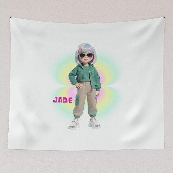 Item preview, Jade Modern Fashion Doll Clean Minimal Icon designed and sold by daila70.