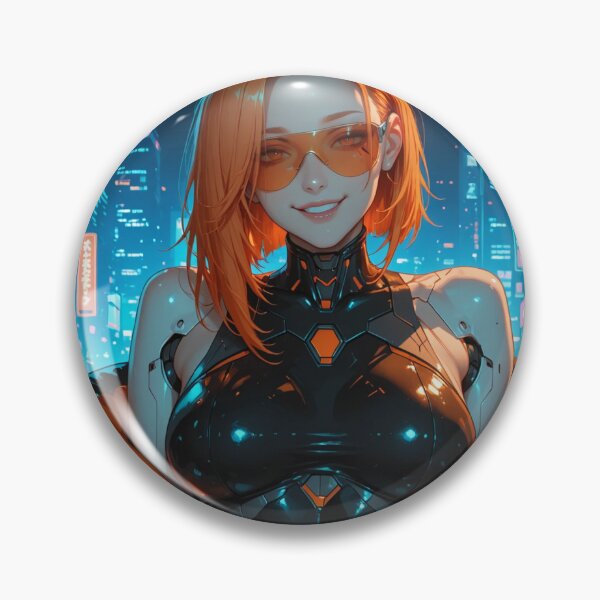 Item preview, Neon Protocol – Cyberpunk Android Anime Art Print designed and sold by Planet Utoppia.
