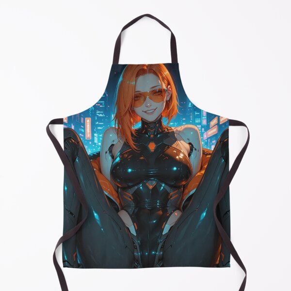 Item preview, Neon Protocol – Cyberpunk Android Anime Art Print designed and sold by Planet Utoppia.