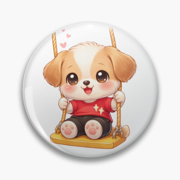 Item preview, Kawaii Puppy Playground - Cute Pastel Dog Having Fun. designed and sold by Lylysun.