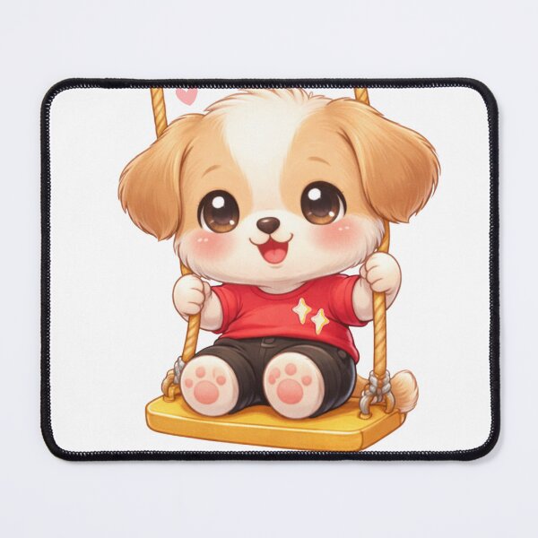 Item preview, Kawaii Puppy Playground - Cute Pastel Dog Having Fun. designed and sold by Lylysun.