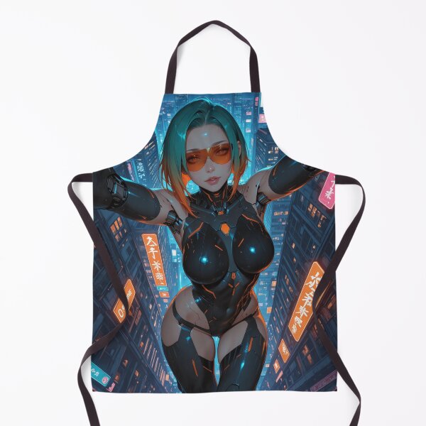 Item preview, Orange Visor – Cyberpunk City Anime Illustration designed and sold by Planet Utoppia.
