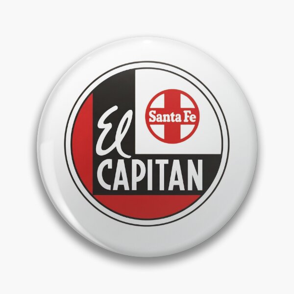 Item preview, Vintage Santa Fe El Capitan Railway Emblem designed and sold by CharlieDesings.