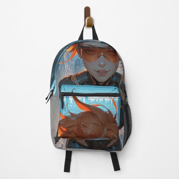 Item preview, Orange Visor – Cyberpunk City Anime Illustration designed and sold by Planet Utoppia.