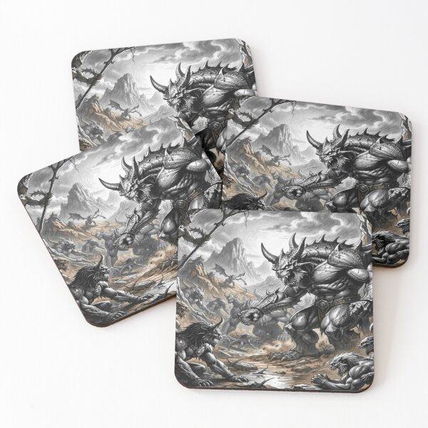 Item preview, Epic Demon Army Rising in a Dark Canyon – Powerful Fantasy Battle Artwork designed and sold by FotoworldEdel.