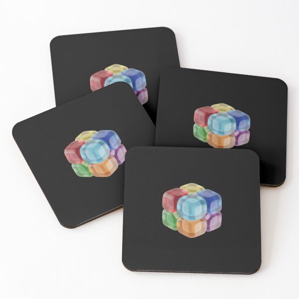 Item preview, Geometric Serotonin Floating Gummy Cubes 3D designed and sold by FiveBlessings.