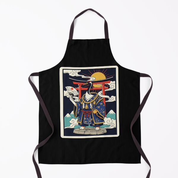 Item preview, Crane Samurai Japanese Style Traditional Illustration designed and sold by JordynLadukeg65.