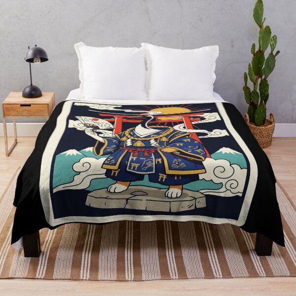 Item preview, Crane Samurai Japanese Style Traditional Illustration designed and sold by JordynLadukeg65.
