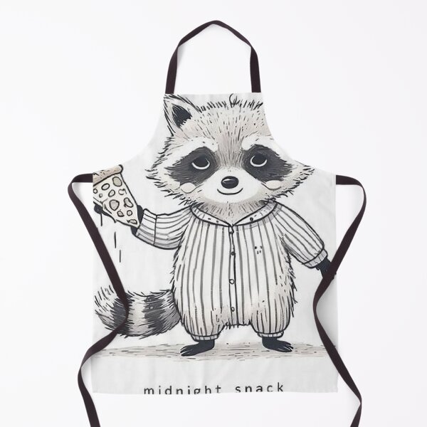 Item preview, Midnight Snack Raccoon – Cute Pajama Pizza Minimalist Design designed and sold by Mitaudesign.
