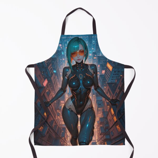 Item preview, Orange Visor – Cyberpunk City Anime Illustration designed and sold by Planet Utoppia.