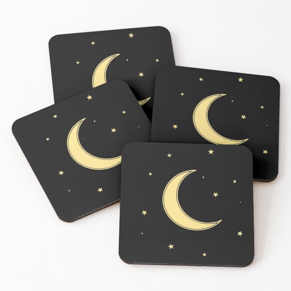 Item preview, Celestial Glow: The Crescent Moon and Stars. designed and sold by mostafacasper12.