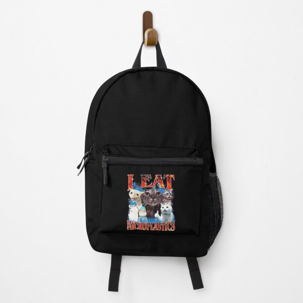Item preview, I Eat Microplastics Funny Cat Meme Collage designed and sold by tadmercado.
