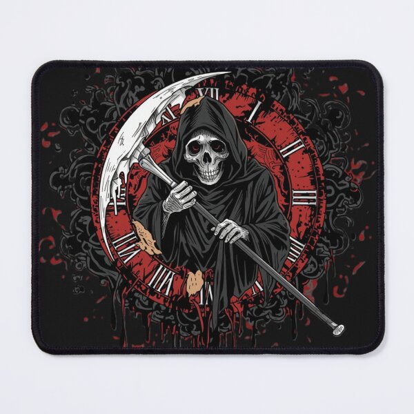 Item preview, Grim Reaper of Time – Dark Gothic Death Clock Art designed and sold by KPDesignLab.