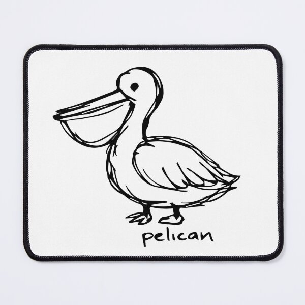 Item preview, Imperfect Ink Sketch of a Pelican designed and sold by debbeelotito.