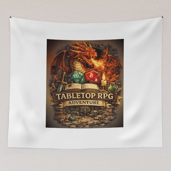 Item preview, Fantasy Dragon Tabletop RPG Adventure Design designed and sold by DAXIFY.