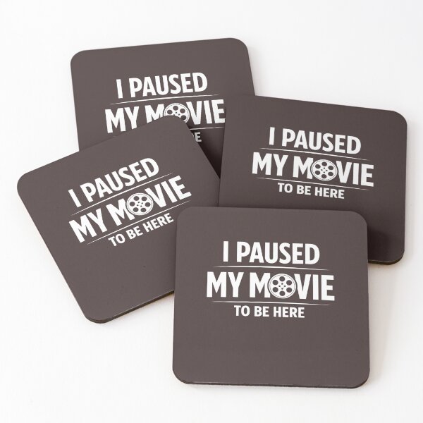 Item preview, I Paused My Movie to Be Here Funny Novelty Humor TV Reel designed and sold by faridman.