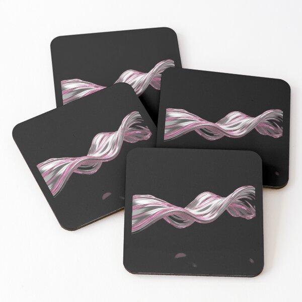 Item preview, Liquid Tech Molten Silver Gummy Pink Abstract designed and sold by FiveBlessings.