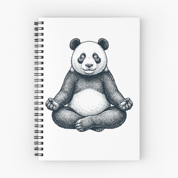 Item preview, Vintage Panda Yoga Lotus Meditation Lover designed and sold by DoodleTortle.