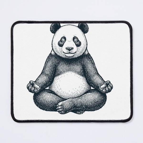 Item preview, Vintage Panda Yoga Lotus Meditation Lover designed and sold by DoodleTortle.