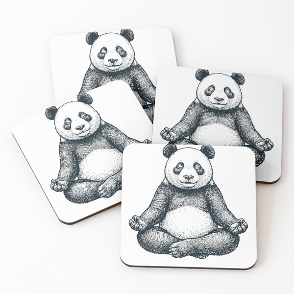Item preview, Vintage Panda Yoga Lotus Meditation Lover designed and sold by DoodleTortle.