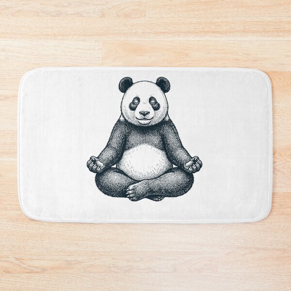 Item preview, Vintage Panda Yoga Lotus Meditation Lover designed and sold by DoodleTortle.
