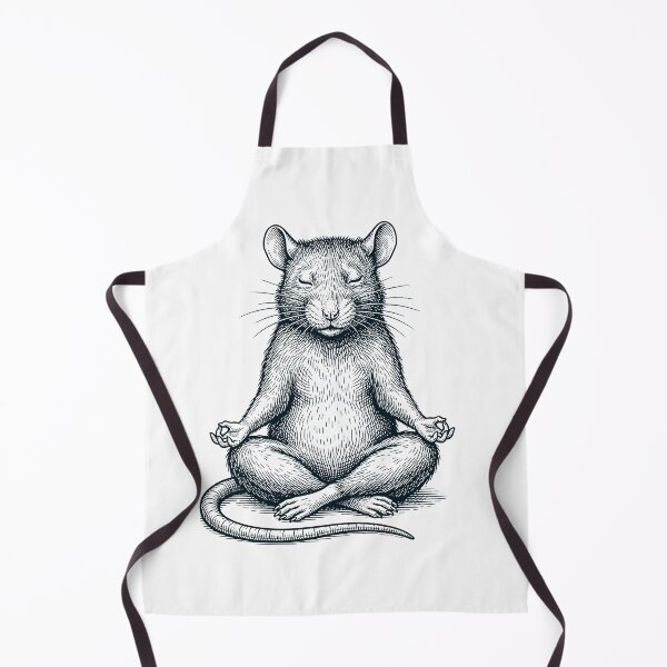 Item preview, Vintage Rat Yoga Lotus Meditation Lover designed and sold by DoodleTortle.