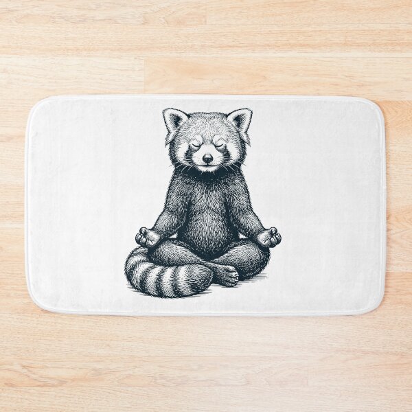 Item preview, Vintage Red Panda Yoga Lotus Meditation Lover Farmer designed and sold by DoodleTortle.