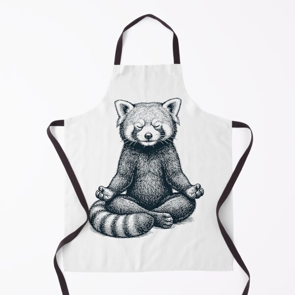 Item preview, Vintage Red Panda Yoga Lotus Meditation Lover Farmer designed and sold by DoodleTortle.