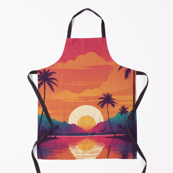 Item preview, Retro Sunset Palm Trees 80s Vintage Aesthetic - 11 designed and sold by RELAX STATION.