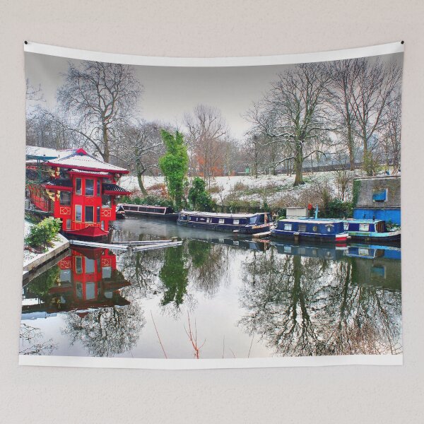 Item preview, Narrow Boats Regent's Canal London UK designed and sold by AndyEvansPhotos.