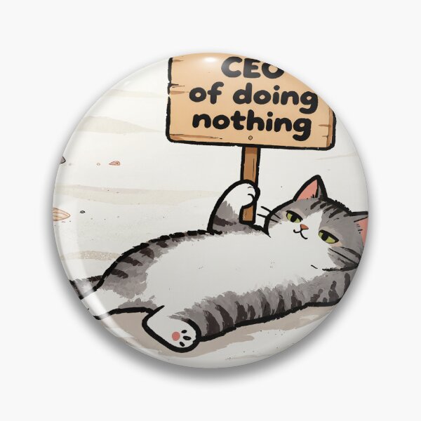 Item preview, Cat CEO of Doing Nothing Funny Meme designed and sold by EpicBoing.