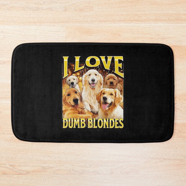 Item preview, I Love Dumb Blondes Funny Golden Dog Meme designed and sold by tadmercado.