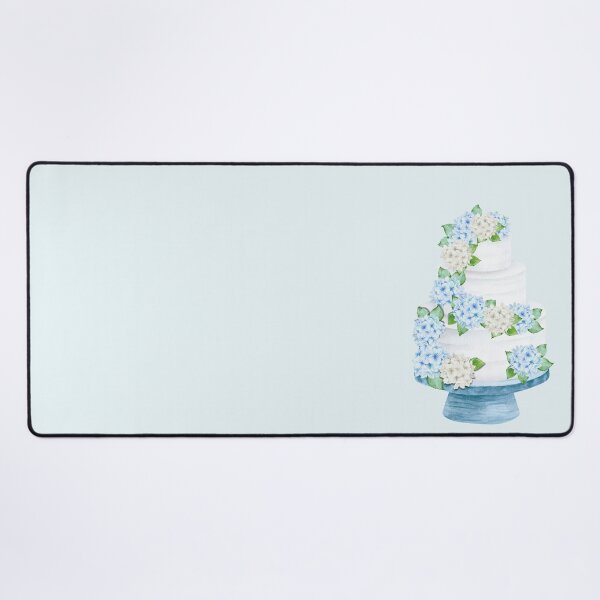 Item preview, Nantucket Style: Wedding Cake with Blue Hydrangeas designed and sold by Coastal Joy.