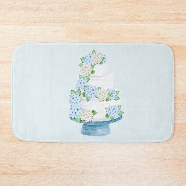 Item preview, Nantucket Style: Wedding Cake with Blue Hydrangeas designed and sold by Coastal Joy.