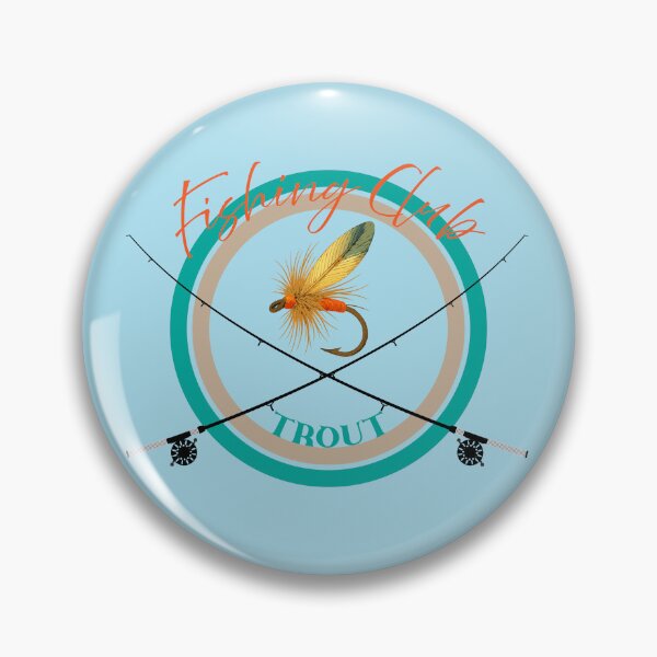 Item preview, Fishing club "Trout" graphic illustration Fly Fishing designed and sold by Art-Horizon.