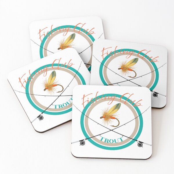 Item preview, Fishing club "Trout" graphic illustration Fly Fishing designed and sold by Art-Horizon.
