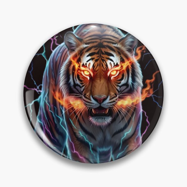 Item preview, Electric Thunder Tiger with Fire Eyes designed and sold by WalterAdd.