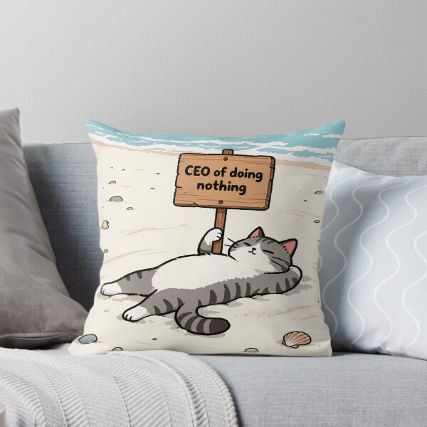 Item preview, Cat CEO of Doing Nothing Funny Meme designed and sold by EpicBoing.