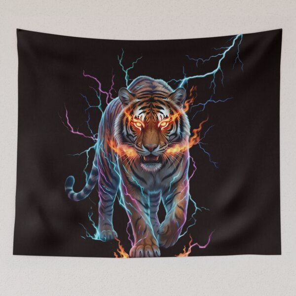 Item preview, Electric Thunder Tiger with Fire Eyes designed and sold by WalterAdd.