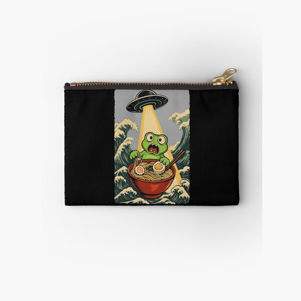 Item preview, UFO Frog Ramen Japanese Wave Cute Funny Illustration designed and sold by JEFDodsonArt.