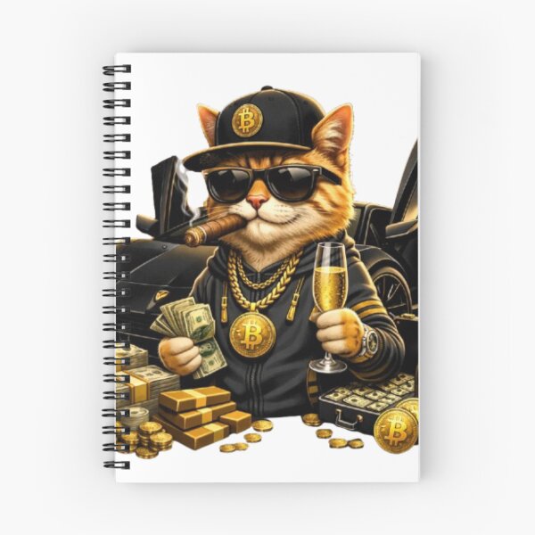 Item preview, Millionaire Cat – Crypto Luxury Lifestyle Bitcoin Rich Cat T-Shirt designed and sold by Busdriverstore.