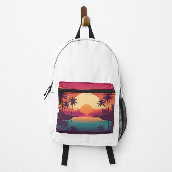 Item preview, Retro Sunset Palm Trees 80s Vintage Aesthetic - 12 designed and sold by RELAX STATION.