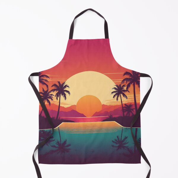 Item preview, Retro Sunset Palm Trees 80s Vintage Aesthetic - 12 designed and sold by RELAX STATION.