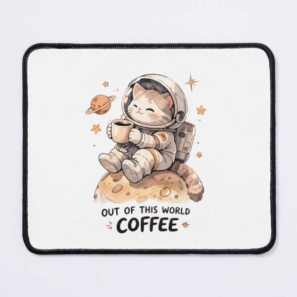 Item preview, Cute Coffee Cat Astronaut | Out of This World Coffee designed and sold by INDEEDME.