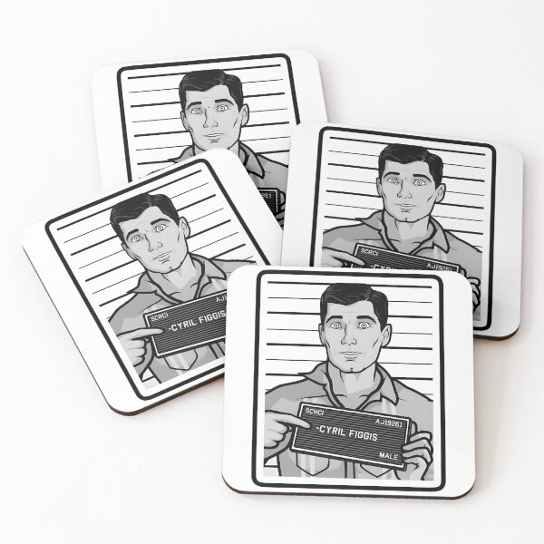 Item preview, TV Show Sterling Archer Police Prison Mug Shot Cyril Figgis Spy  designed and sold by BuyShirtsOnline.