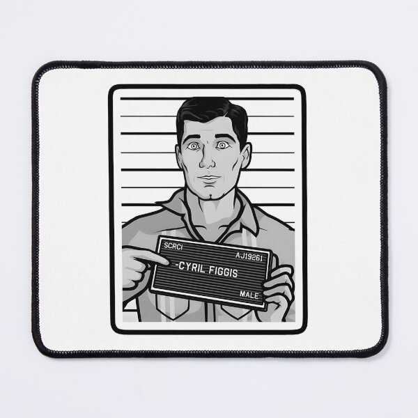Item preview, TV Show Sterling Archer Police Prison Mug Shot Cyril Figgis Spy  designed and sold by BuyShirtsOnline.