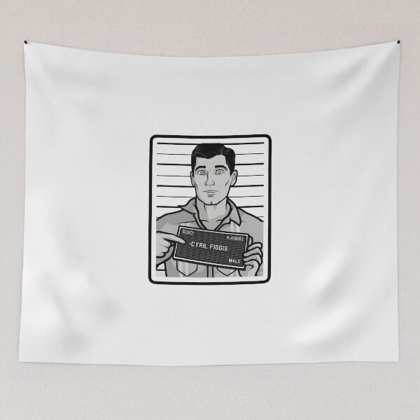 Item preview, TV Show Sterling Archer Police Prison Mug Shot Cyril Figgis Spy  designed and sold by Space Ghettos.