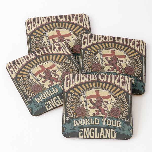 Item preview, Global Citizen World Tour ENGLAND Vintage 1974 Rock Shirt Design designed and sold by EARTH PEOPLE.